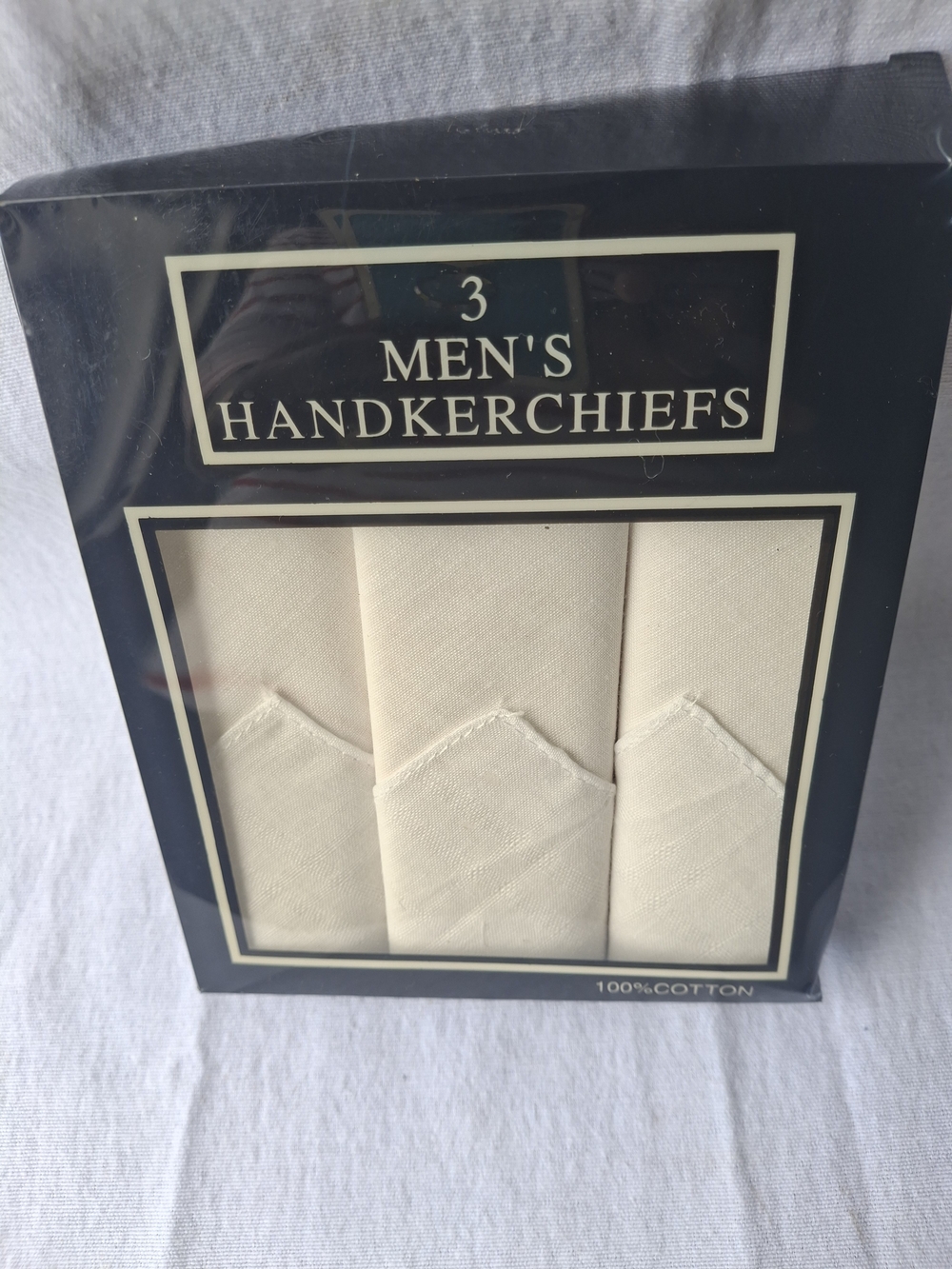 Pride Men's Cream Cotton Handkerchiefs - Pack of 3